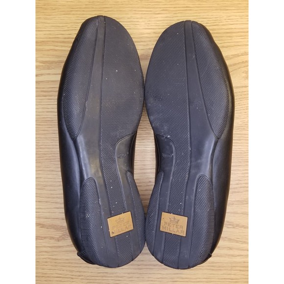 Peter Millar Loafers Men\'s Size 9.5 M Black Leather Horse Bit Slippers MC00F40 main image 6